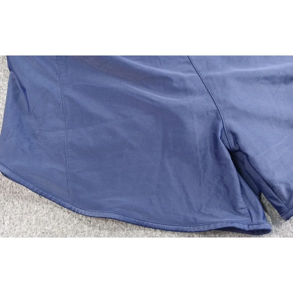 Pudolla Men's Sportswear Navy Blue Shorts Large Lined Zippered Pockets New Tag